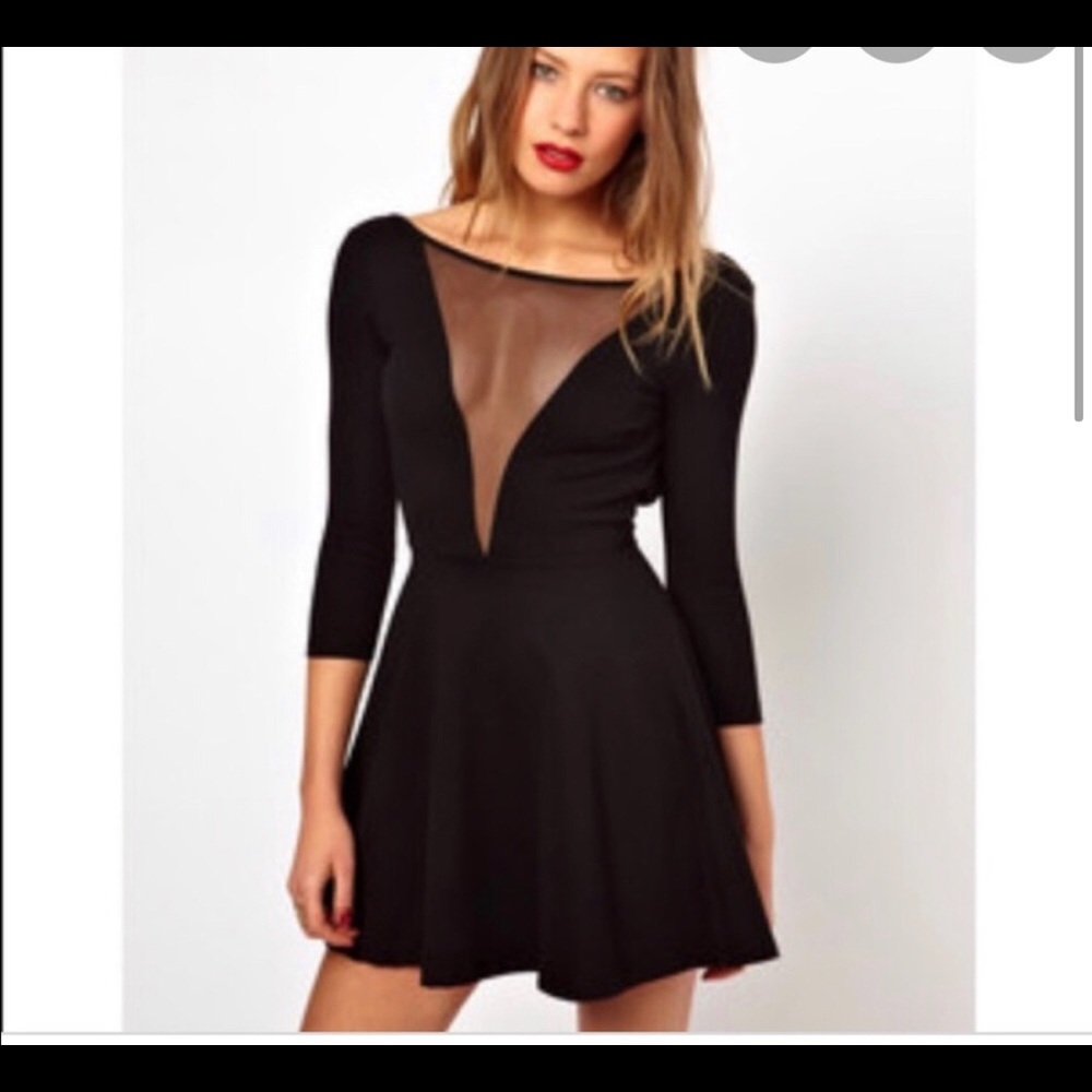 American Apparel Mesh Skater Dress